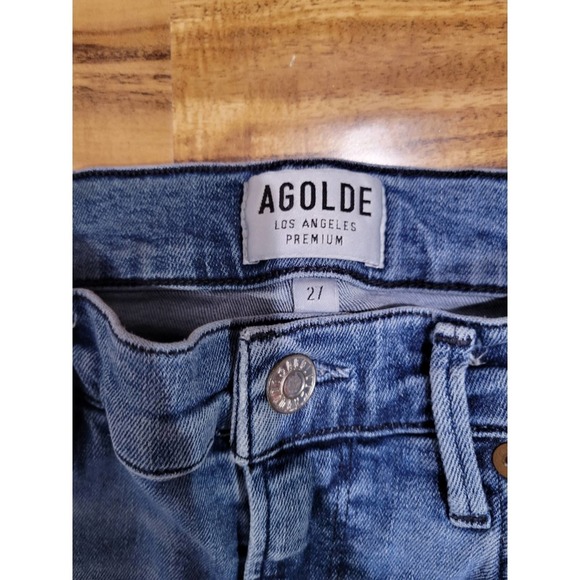 AGOLDE Sophie High Rise Skinny Crop Jeans in Spell Distressed Stretch Size 27 - Picture 4 of 8
